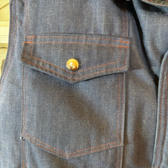 Vintage 70s Frostline Kit M Handmade Down Winter Vest - Picture 2 of 10